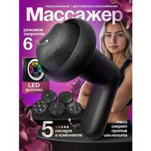 Electric Pusher Vibrates The Entire Body, Abdomen, Legs And Waist. It Is A Multi-Functional Handheld Body Beauty Device. Comes With Type-C Charging Cable And 5 Massage Heads. - View 8