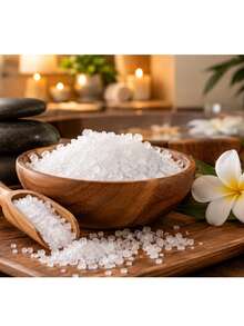 Sal de Mar de Grano 800 g para Spa, Masajes y Relajación - Blanco - Ver 2