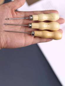 أداة ثقب الشموع DIY ذات ثقب دائري مخروطي، مثقاب يدوي كروشيه مع قالب سيليكون، أداة مساعدة عملية صغيرة لثقب الشموع من الخشب - تتوفر عدة موديلات - مشاهدة 3