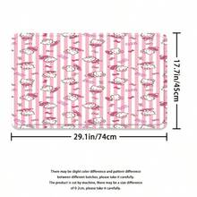 SANRIO 4pcs Multi-Pattern Hello Kitty Bathroom Shower Curtain Set[1pc Shower Curtain 180x180cm+3pcs Mat 38x44cm+38x45cm+45x75cm] - Shower Curtain Set - View 8