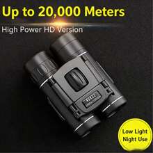 40X22 High Power HD Binoculars, Portable Compact Binocular Telescope With Phone Photography Adapter, Low Light Night Vision For Outdoor Hiking Bird Watching Travel - A - View 5