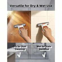 SOKANY Rubber Cotton Mop, Hands-Free Slouchy Mop, Strong Water Absorption, One-Click Cleaning, Wet & Dry Use, Single-Hand Operation, Foldable Storage, Suitable For Home Kitchen/Bathroom/Glass Cleaning And More - Mini Mop - View 8