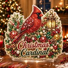 Christmas Cardinal & Holiday Lantern Design - Stand - View 1