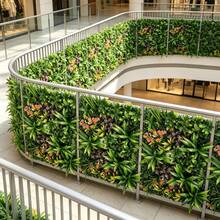 1pc Artificial Plant Wall Fence, Outdoor Sun-Shading Barrier, Patio/Balcony Decor Greenery, Weatherproof Garden Partition Landscaping Tool - Green - View 7