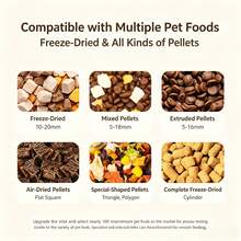 2-In-1 Automatic Pet Feeder And Water Dispenser Set, Independent Combination Design, Gravity-Fed Cat Food Feeder, Large Capacity Dog Food Water Station, Cute Cartoon Design Suitable For Kittens, Puppies And Small Pets - Large Capacity - View 5
