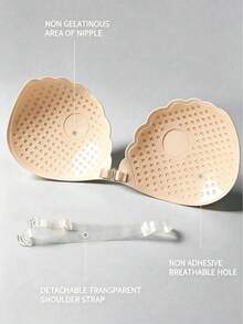 1/2/3pcs Lace Adhesive Bra, Front Closure Lift-Up Nipple Covers, Suitable For Bikini And Evening Gown For Party, Dinner, Graduation, Date, Music Festival And Other Occasions, All Year Round - Multicolor - View 3