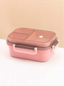 1 Double-Layer Lunch Box - Suitable For Microwave Ovens, Suitable For Large Capacity Rectangular Bento Boxes - With Compartments And Leak Proof Covers, Suitable For Use In Schools, Work, Camping Trips, And Restaurants (Durable And Leak Proof) - Multicolor - View 10