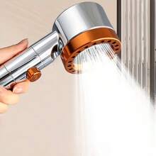 Handheld Shower Head With One-Touch Stop Button, Suitable For Home Bathroom Shower - Shower Head - View 5