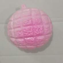 1pc Realistic Pink Strawberry Hong Kong Style Pineapple Bun Handmade DIY Stress Relief Squishy Toy - Multicolor - View 14
