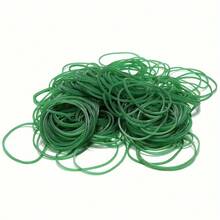 44/88/122/144 buah Karet Gelang Elastis Hijau Tugas Berat, Kuat & Elastis untuk Penggunaan Serbaguna - Bulat - View 1