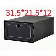 1pc Plastic Drawer Shoe Storage Box, Stackable Shoe Storage Box, Space-Saving, Easy To Assemble, Dust-Proof Shoe Storage Box, Suitable For Entryway, Bedroom, Dorm, Home Storage - View 10
