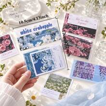 30 Sheets/Pack Floral Paper Stickers, Junk Journal Aesthetics Stickers DIY Scrapbooking Material Decor Photo Album Embelishment Stickers Christmas Decor - Stickers - View 3