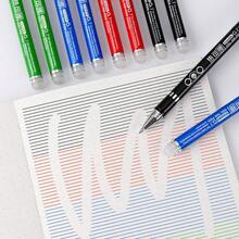 3pcs Neutral Pens, Erasable Gel Pens 0.7mm, Black Red Blue Green Multicolor Clickable Erasable Pens, Smooth Writing, Clear Handwriting, Erasable Without Leaving Traces, Not Easy To Stain Hands, Homework Practice Notebook Marking Colored Pens, Large Capacity Office And Study Stationery, Durable And Easy To Use, Essential Writing Tools For Back To School - Rectangle - View 4