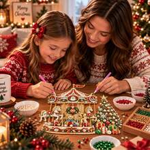 Festive Christmas Carousel & Christmas Tree Design - Stand - View 5