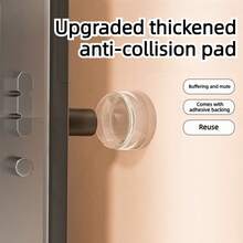 5pcs Self-Adhesive Door Stopper, Rubber Wall Buffer Pad, Floor Mounted Door Stopper, Anti-Collision Wall Protector, Suitable For Shower Room Indoor Door, Prevent Wall Damage - 5pcs - View 8