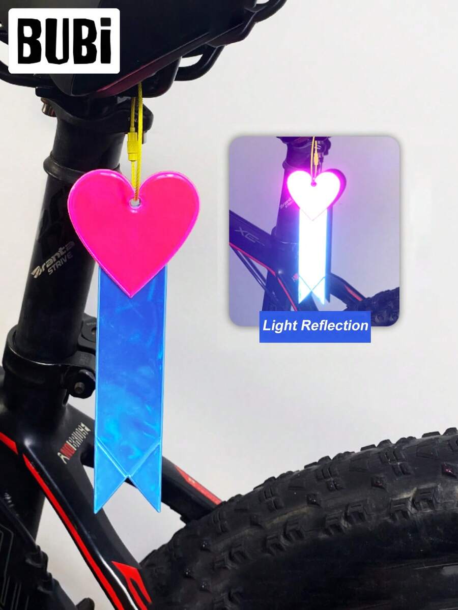 Warning Reflective Strips For Bike Cycling Motorcycle Hanging Decorations Ornament Accessories Pendant Auto Car Keychain Key Chains Streamer Decoration Interior Exterior Gift Stuff - Reflective - View 1