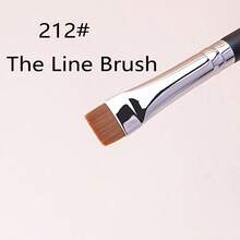 1pc Ultra-Thin Flat Concealer Brush Eyeliner Brush Precision Base Makeup Concealer Makeup Tool/Random Style - Black - View 3