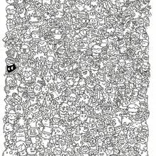 25pcs/50pcs/100pcs Interesting Coloring Drawing Book, Line Drawing Paper, Perfect For DIY Enthusiasts, Social Gatherings, And Interactions. It Can Also Be Used As A Birthday Or Holiday Gift To Pass The Time When Bored In Daily Life - A - View 5