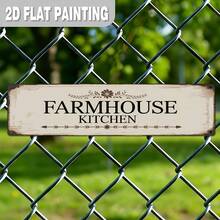 2D Flat, 1pc/Set, Home Decor Signs And Plaques, Farmhouse Kitchen Metal Signs, Country Farmhouse Plaques, Street Signs, Garden Path Signs, Vintage Wall Decor, Suitable For Kitchen, Dining Room, Living Room, Porch, Breakfast Area (Random Style) - A - View 8