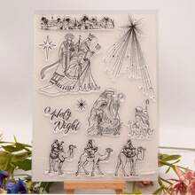 1pc Camel Transparent Silicone Rubber Stamp Vintage Clear Stamp For Card Making DIY Scrapbooking Photo Magazine Album Decoration, Reusable Stamp For Card Making Decoration And DIY Scrapbooking Album Crafts - Stamp - View 8