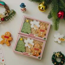 3pcs/Set Christmas Tree, Gingerbread Man, Snowflake Scented Candles, Gingerbread Man Christmas Gift, Smokeless Candles, Suitable For Holiday, Celebration, Party Decoration, Valentine's Day Decoration Candles, Home Decor Candles, Living Room Decor Candles, Outdoor Use, Atmosphere Creating Candles - 3pcs - View 9