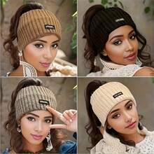 Women's Soft Elastic Headband For Autumn - Winter Warm Ear Muffs, Comfortable Fit Solid Color Headwear, Fashionable And Comfortable For Daily And Formal Occasions - Multicolor - View 4