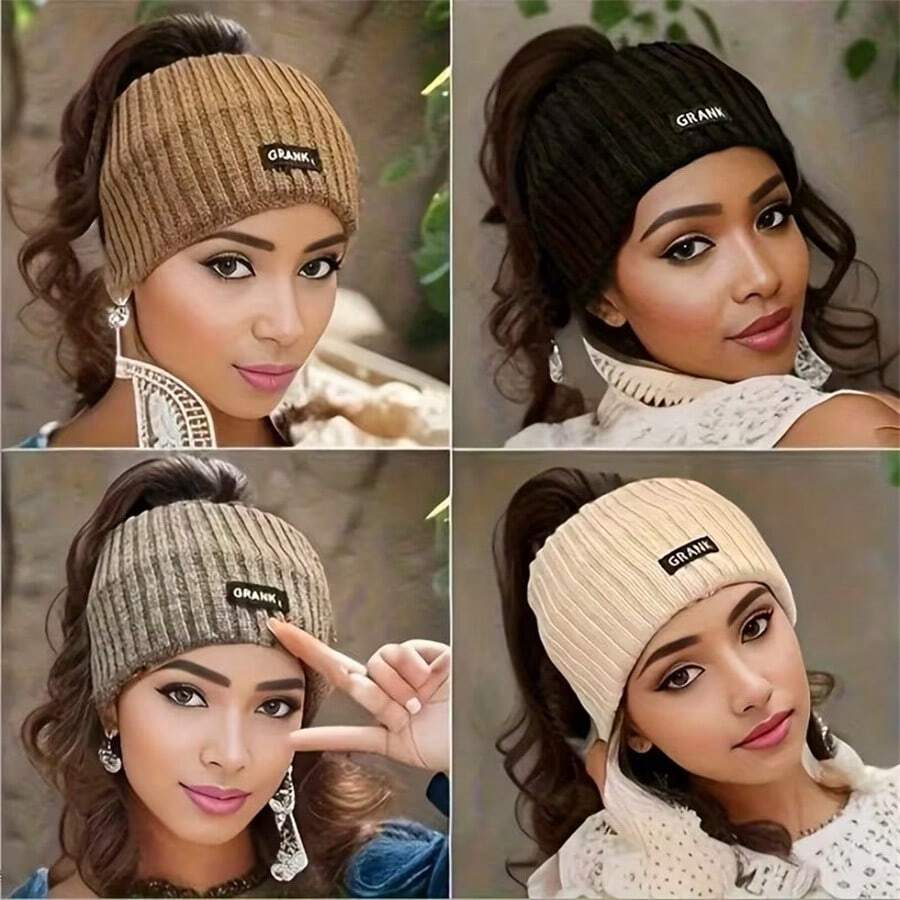 Women's Soft Elastic Headband For Autumn - Winter Warm Ear Muffs, Comfortable Fit Solid Color Headwear, Fashionable And Comfortable For Daily And Formal Occasions - Multicolor - View 1