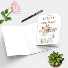 1 بطاقة تهنئة عيد الميلاد مع ظرف، بطاقة عطلة من ورق فاخر، تصميم عطلة عالمي، نمط رجل الثلج والرنة، مناسبة للعائلة والأصدقاء وأي شخص، بطاقة تهنئة العطلة - أنماط متعددة - مشاهدة 4