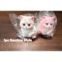 somoving Fluffy Cat Mochi Squishy Slow Rebound Tactile Stress Relief Fingertip Toy, Cute Mini Cat Figurine, Creative Classroom Reward And Holiday Surprise Gift, Suitable For All Ages - Multicolor - View 6