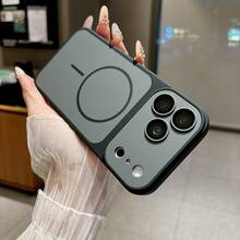 Magnetic Skin-Feel Phone Case Compatible With IPhone 11 12 13 14 15 16 Pro Max 17 17 Pro Max 18 18 Pro Max - Black - View 3