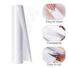 1 Roll Transparent Kitchen Wall Protection Film + 40 Cleaning Cloths, Self-Adhesive Oil-Proof & Waterproof Stove Splash Guard Sticker, Removable Transparent Wallpaper, Suitable For Cooking Area. Kitchen Oil-Proof Sticker, Stove Splash Guard Film, Wall Protection Sticker, Waterproof Kitchen Sticker, Removable Wall Sticker, Kitchen Wall Protection Film - Protective Film - View 9