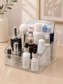 1pc Makeup Storage Box, Lipstick Holder, A Box For Storing Cosmetics, A Container For Organizing Girl's Makeup Brushes, A Container For Storing Hair Accessories, A Compartmentalized Box For Storing Hair Bands, Hair Clips And Hair Bows - Multicolor - View 5