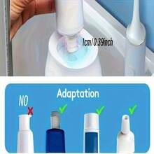 Premium Toothpaste Squeezer Wall-Mounted Drill-Free Toothbrush Holder Slouchy Brushing Tool Toothpaste Dispenser Wall-Mounted Design, No Drilling Required, Easy To Clean, Space-Saving And Waterproof Can Easily Squeeze Out Toothpaste Saving Time And Effort. - Multicolor - View 7