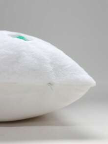 1件裝聖誕樹刺繡抱枕套，節慶裝飾適用於沙發或床邊（秋冬），可機洗，拉鍊式開合（不含枕芯） - 白色 - 查看 5
