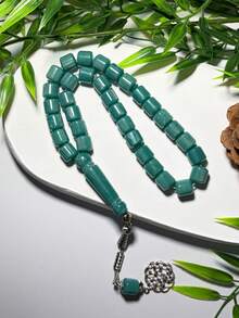 33-Bead Ramadan Prayer Beads Bracelet, Cylindrical Single Tassel Prayer Beads, Universal Ramadan Prayer Beads, Portable Religious Bracelet - Multicolor - View 8