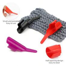 1pc Finger Protector Sleeve, Handmade Sewing Patchwork Auxiliary Tool, Sewing Finger Extension Edge Pressing Protection Finger Sleeve, Random Color - A - View 2
