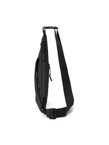 Men's Functional Chest Bag With Multiple Compartments, Convertible For Crossbody Or Front Carry, Large Capacity Commuter & Cycling Backpack - Black - View 2