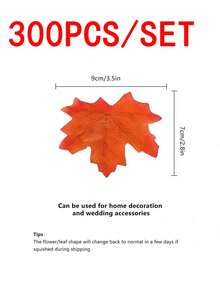 50pcs/150pcs Daun Maple Buatan, Dekorasi Musim Gugur untuk Rumah, Pernikahan, Restoran, Kamar Tidur, Liburan, Pesta Ulang Tahun, Latar Belakang Tempat Pernikahan - MultiWarna - View 11