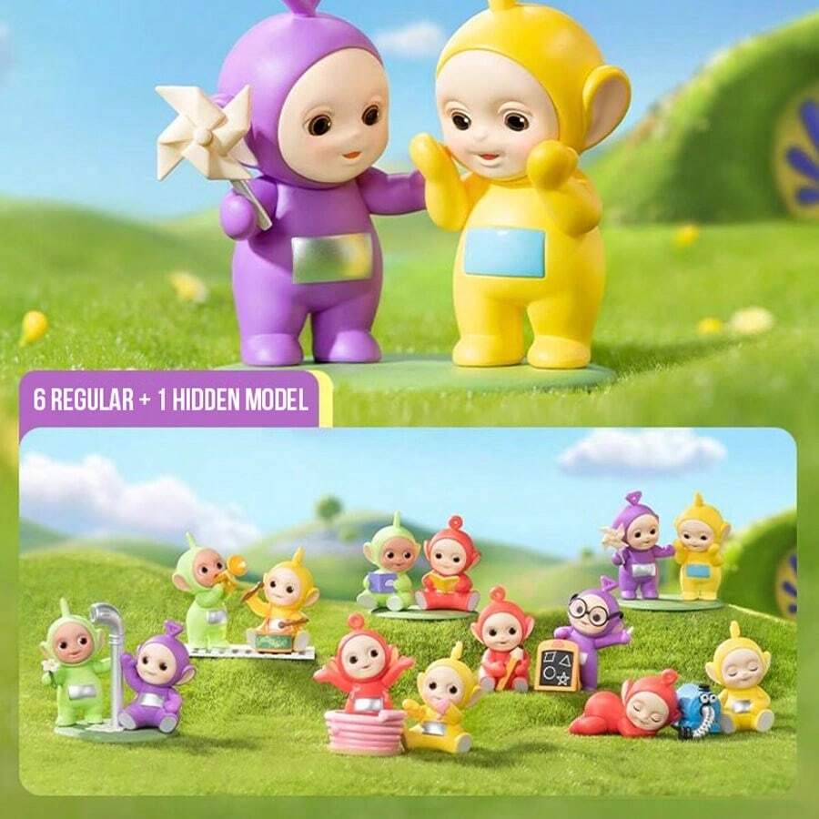 ABS Hard Material Non-Flocked 14+, Teletubbies Series Companion Figure Blind Box, Classic Film And Cartoon Figure Collection, Cute Cartoon Figure Ornament Toy Blind Box Collection, Chibi Figure Collection, Birthday And Christmas Gift - Multicolor - View 1