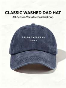 1pc Unisex Letter Printing Vintage Baseball Cap Adjustable Casual Cap Stylish Hiking Hat Perfect For Parties, Sun Protection, And Outdoor Activities. - Multicolor - View 8