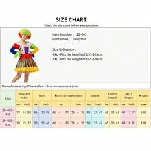 Adult Women's Colorful Spliced Clown Dress, Halloween Circus Cosplay Costume, Stage Performance Party Dress Up Skirt - Multicolor - View 9