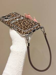 Casing Ponsel Motif Leopard dengan Slot Kartu & Tali Pergelangan Tangan, Casing Retro Y2K Lucu untuk Perempuan, Pelindung Anti Guncangan Kompatibel dengan iPhone 18pro/18promax17/17Pro/17ProMax/16/16Pro/16ProMax/15/15Pro/15ProMax/14/14Pro/14ProMax/13PROMAX/13 Series, Penggunaan Sehari-hari, Pesta & Halloween - MultiWarna - View 5