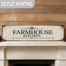 2D Flat, 1pc/Set, Home Decor Signs And Plaques, Farmhouse Kitchen Metal Signs, Country Farmhouse Plaques, Street Signs, Garden Path Signs, Vintage Wall Decor, Suitable For Kitchen, Dining Room, Living Room, Porch, Breakfast Area (Random Style) - A - View 11