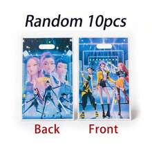 KPop Demon Hunters 20pcs/10pcs Multi-Functional D-Emon Hunters Girl Hunter Matte Sealed Gift Bags With K-Pop Idol Print Design, Suitable For Theme Party Favors, Offline Fan Support Distribution, And Storage For Fan-Collected Figures And Merchandise, Slight Color Difference Is Normal - Multicolor - View 8