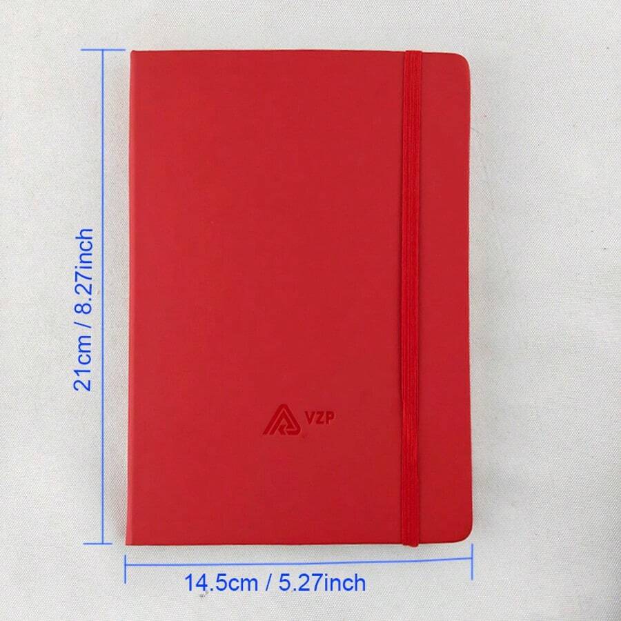 PLANT FUN A5 PU Leather Hardcover Journal Notebook With Elastic Band,Portable Office School Writing Notepad,Travel Journal.