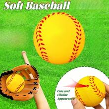 20pcs Mini Foam Sports Balls - 4cm White Baseballs, Suitable For Party Games, Relaxation, Sports Theme Decoration - Multicolor - View 7