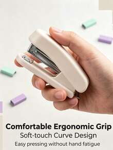 1/2/3/4pcs Mini Staplers And 1 Box Of Staples, 40-Staple Capacity, Max Paper Depth 22mm, Built-In Starter, Compact And Portable - Multiple Styles - View 4