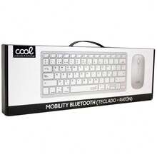 Teclado y Ratón Bluetooth PC / Tablet COOL Mobility Blanco (Español) - Ver 5