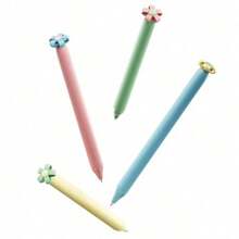 Flower Head Creative Retractable 0.5mm Black Neutral Pen, Flower-Shaped, Fun Writing, Simple Healing Style, Suitable For Adult Writing, Note-Taking, Journaling, Art Enthusiasts - Multicolor - View 7