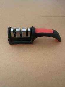 Professional 3-Stage Knife Sharpener, Ergonomic Non-Slip Handle Kitchen Tool, Quickly Sharpen Repair Polish Dull Knives, Easy To Use - Multicolor - View 8